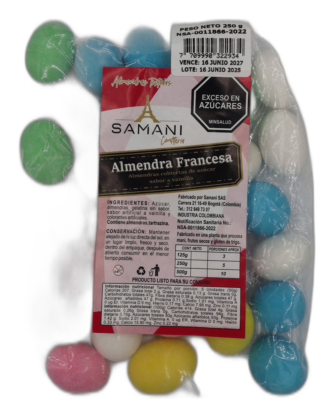 ALMENDRA FRANCESA SAMANI 250G