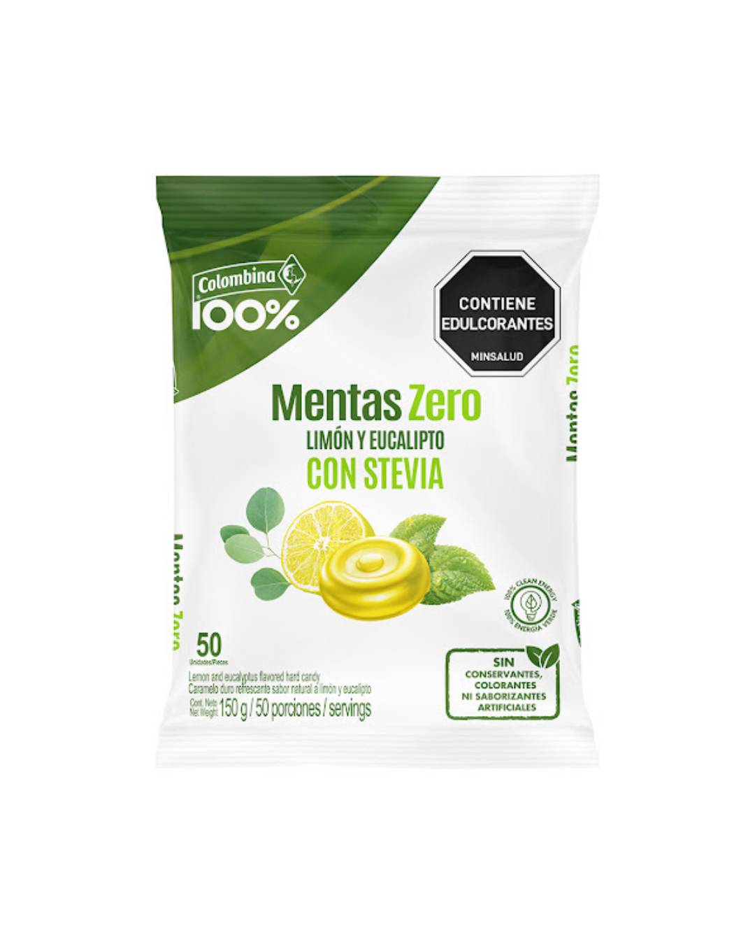 MENTAS SIN AZUCAR LIMON Y EUCALIPTO *50