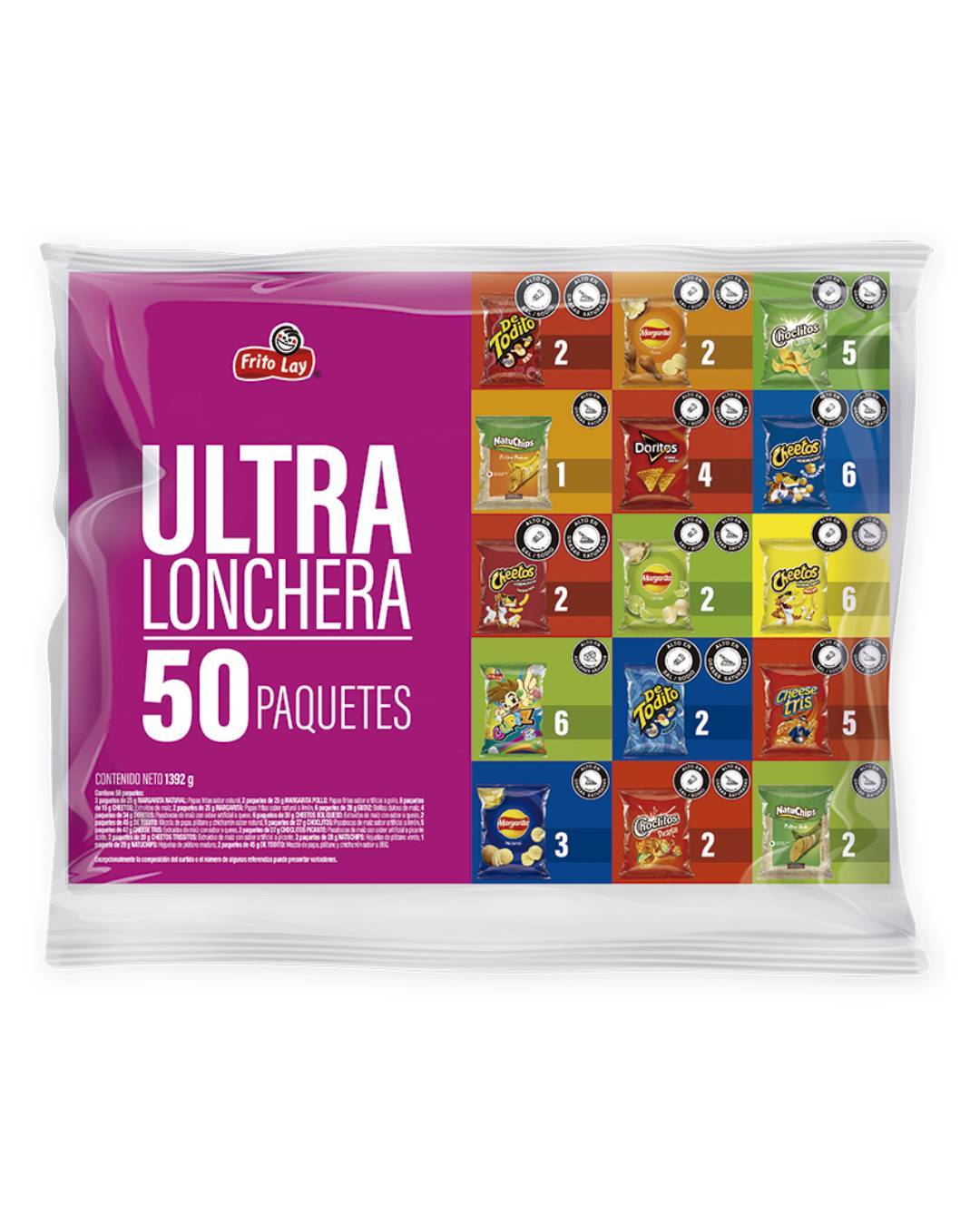 LONCHERA X 50 FRITOLAY