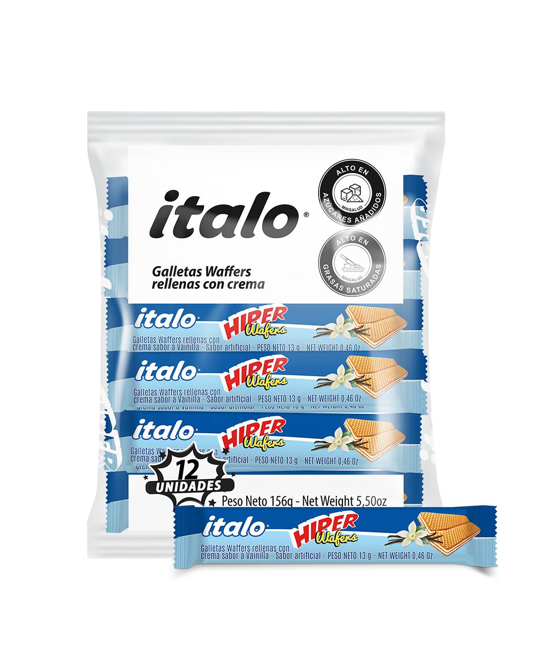 ITALO HIPER WAFER *12 VAINILLA