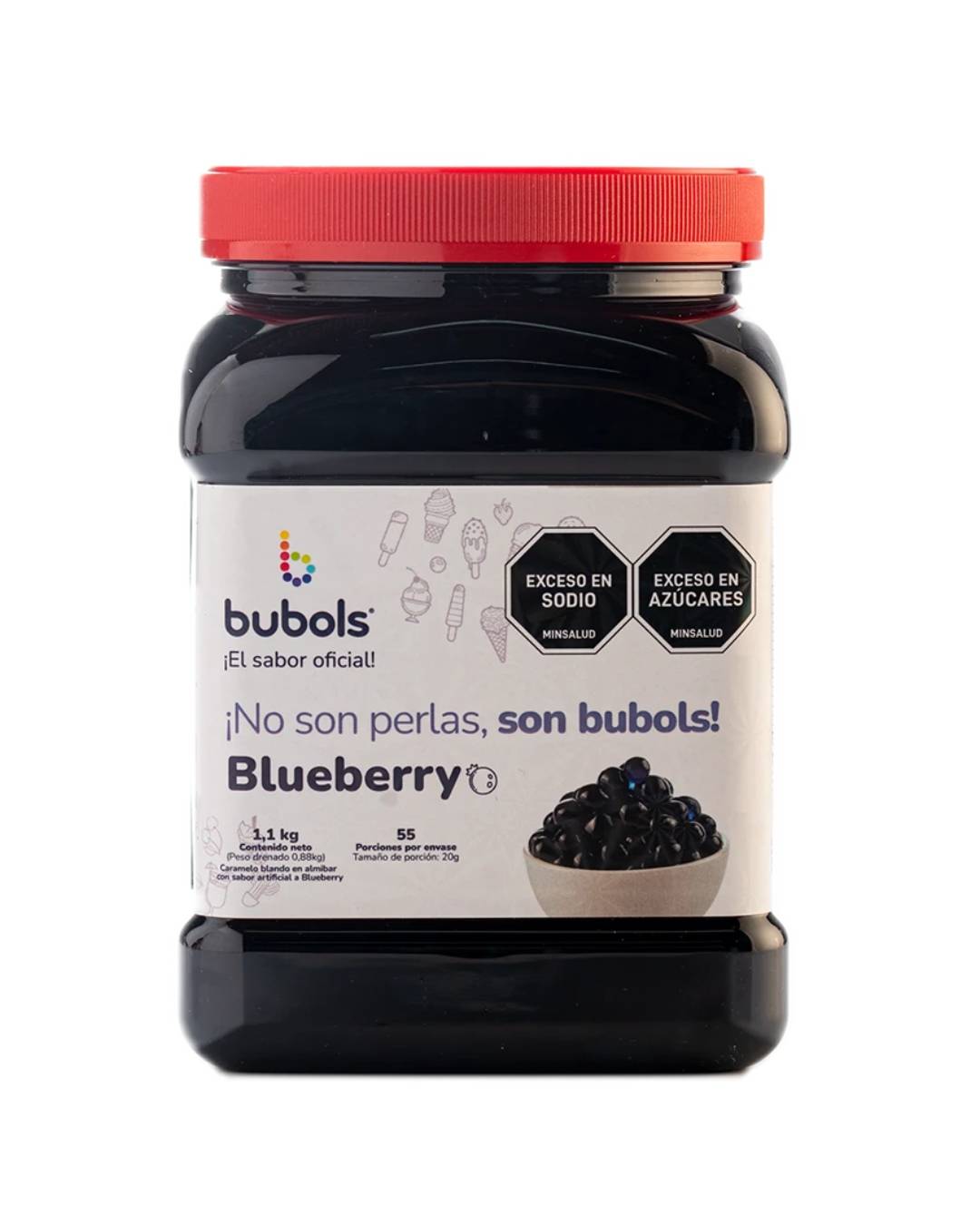 BUBOLS PERLAS BLUEBERRY 1.1KG