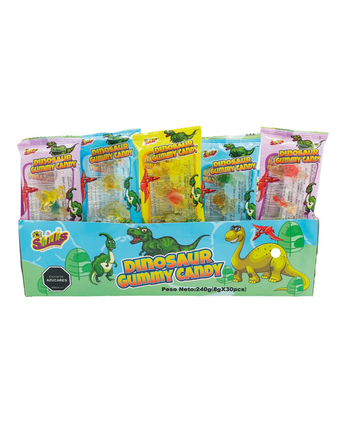 DINOSAUR GUMMY CANDY DISPLEY *30 UND