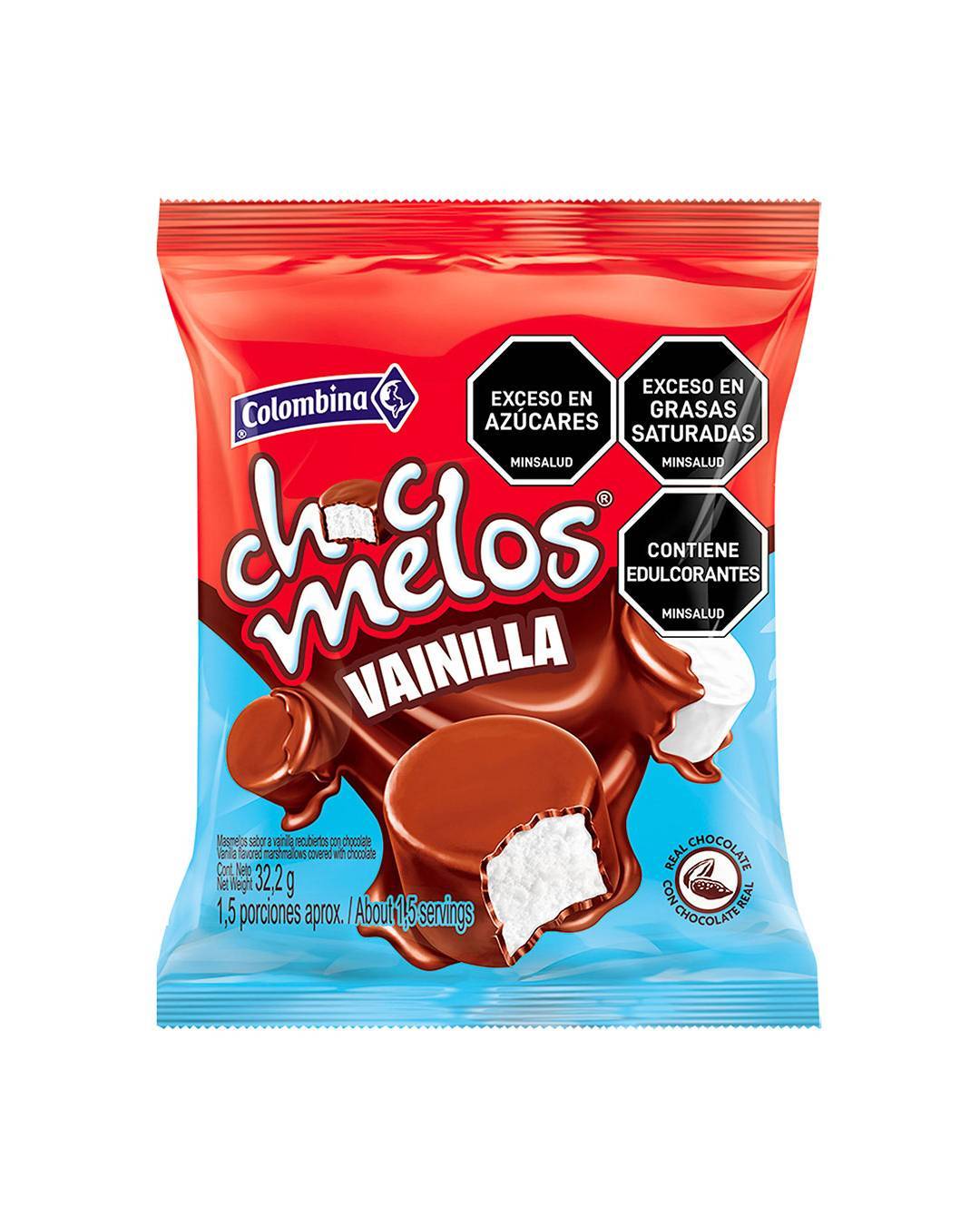 CHOCMELOS SNACK VAINILLA 32.2GR