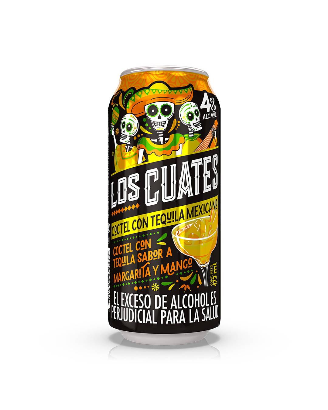 LOS CUATES COCTEL MANGO 473ML