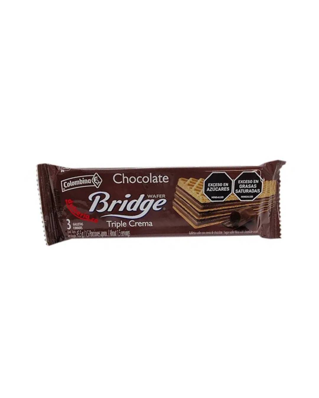 BRIDGE WAFER CHOCOLATE PLEGADIZA 45.5GR