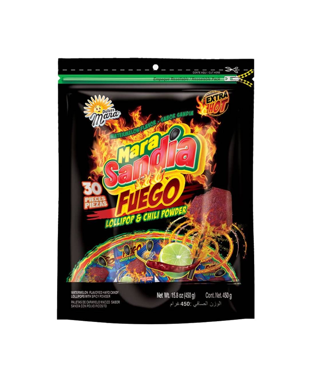 MARA SANDIA FUEGO LOLLIPOP*30