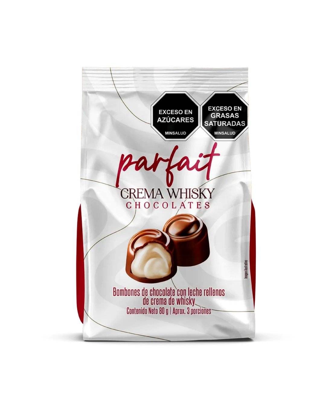 PARFAIT CHOCOLATE CON CREMA DE WHISKY 80GR