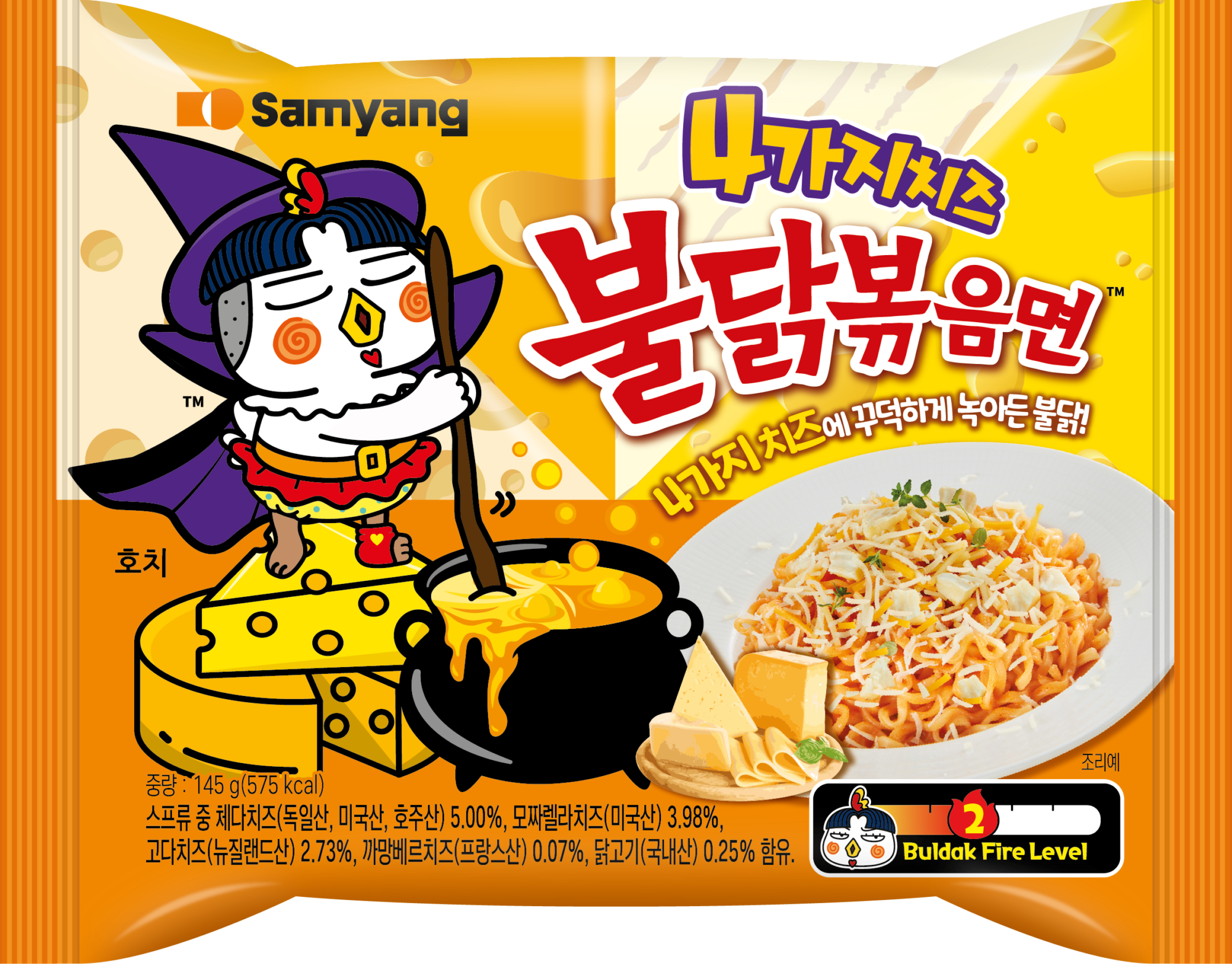 KR RAMEN BULDAK QUATRO CHEESE 145GR