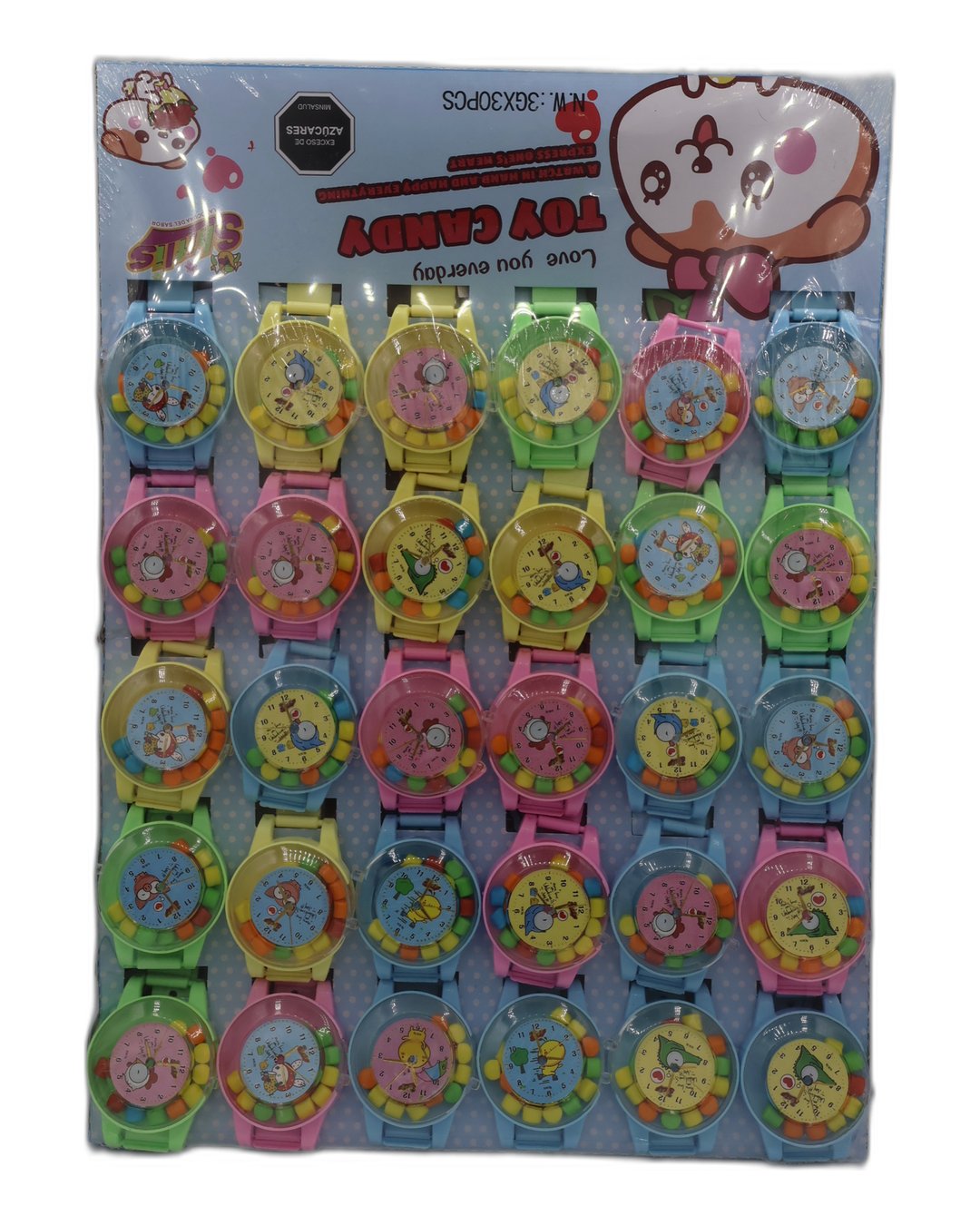 DULCE RELOJ PASTELES DISPLEY *30