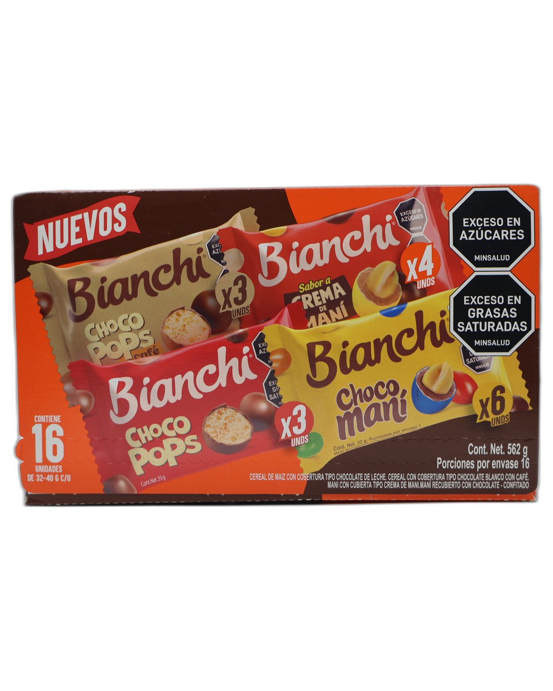 BIANCHI CHOCO POPS SURTIDA DP *16