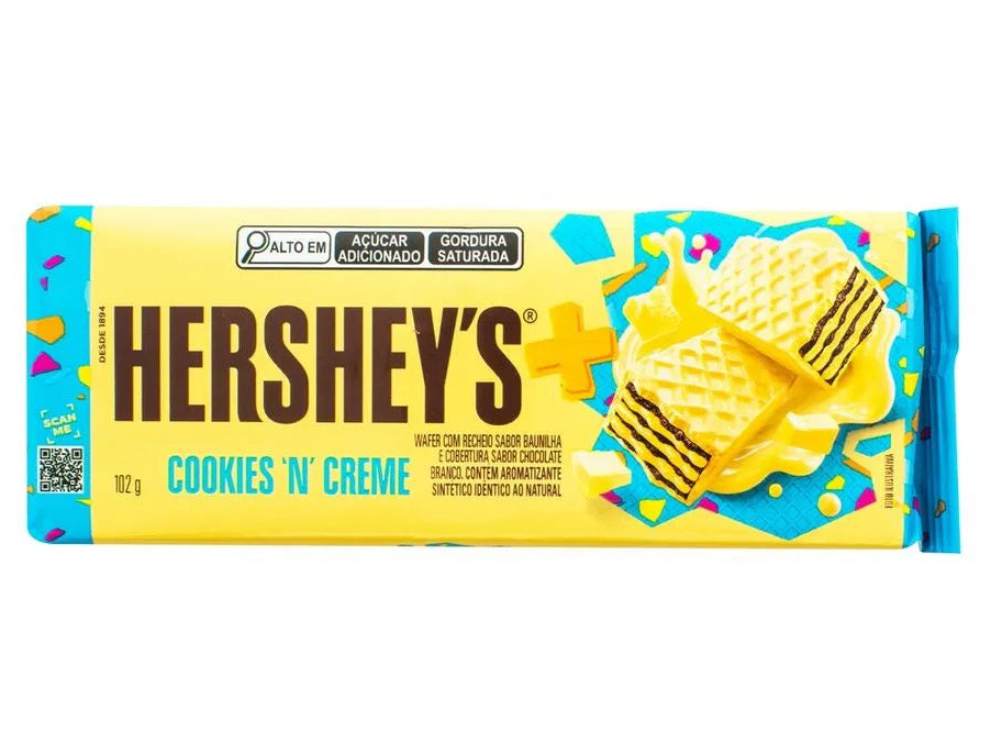 WAFER HERSHEYS COOKIES Y CREME 102GR
