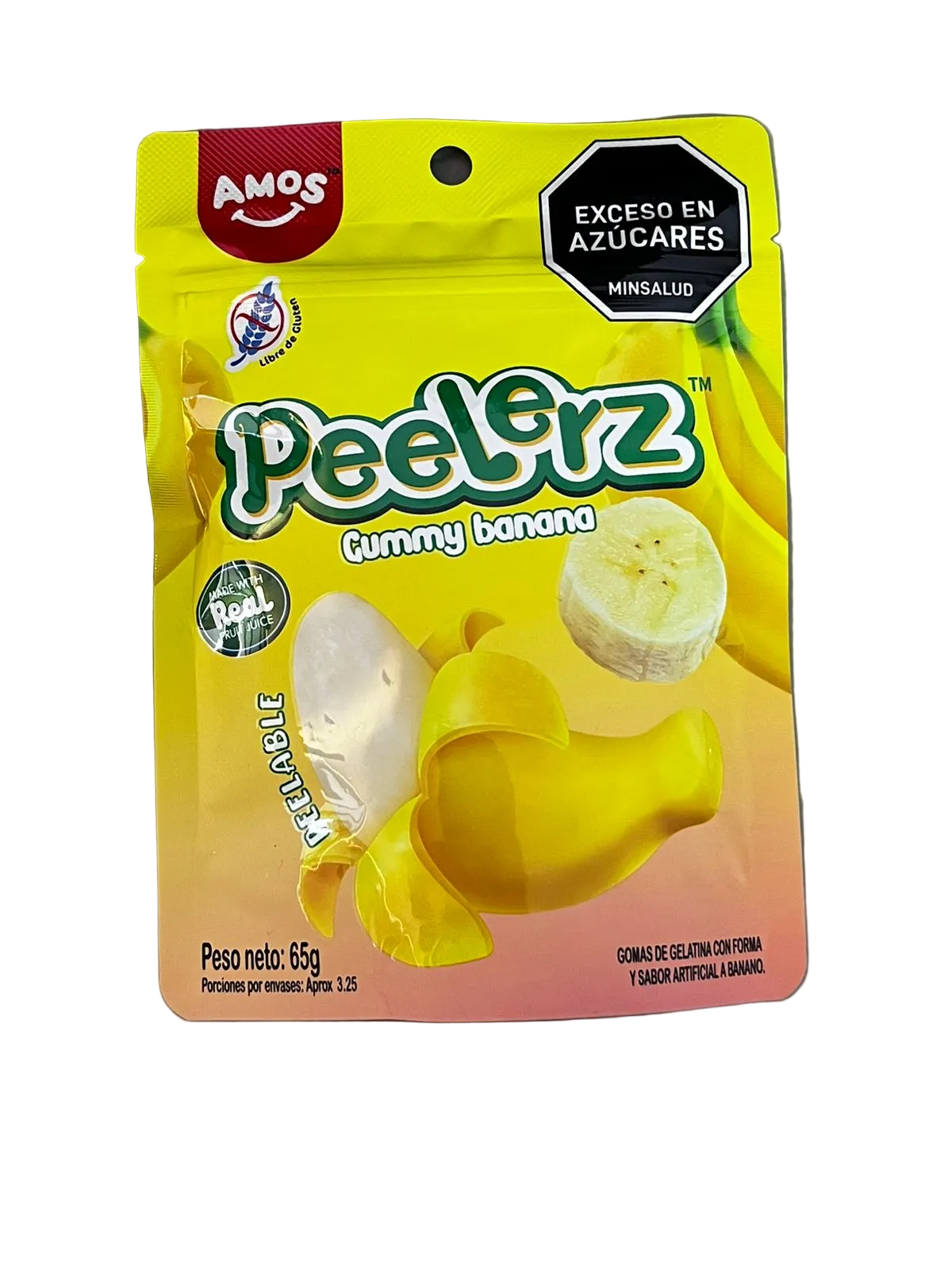 PEELERZ GUMMY SABOR A BANANA 65GR