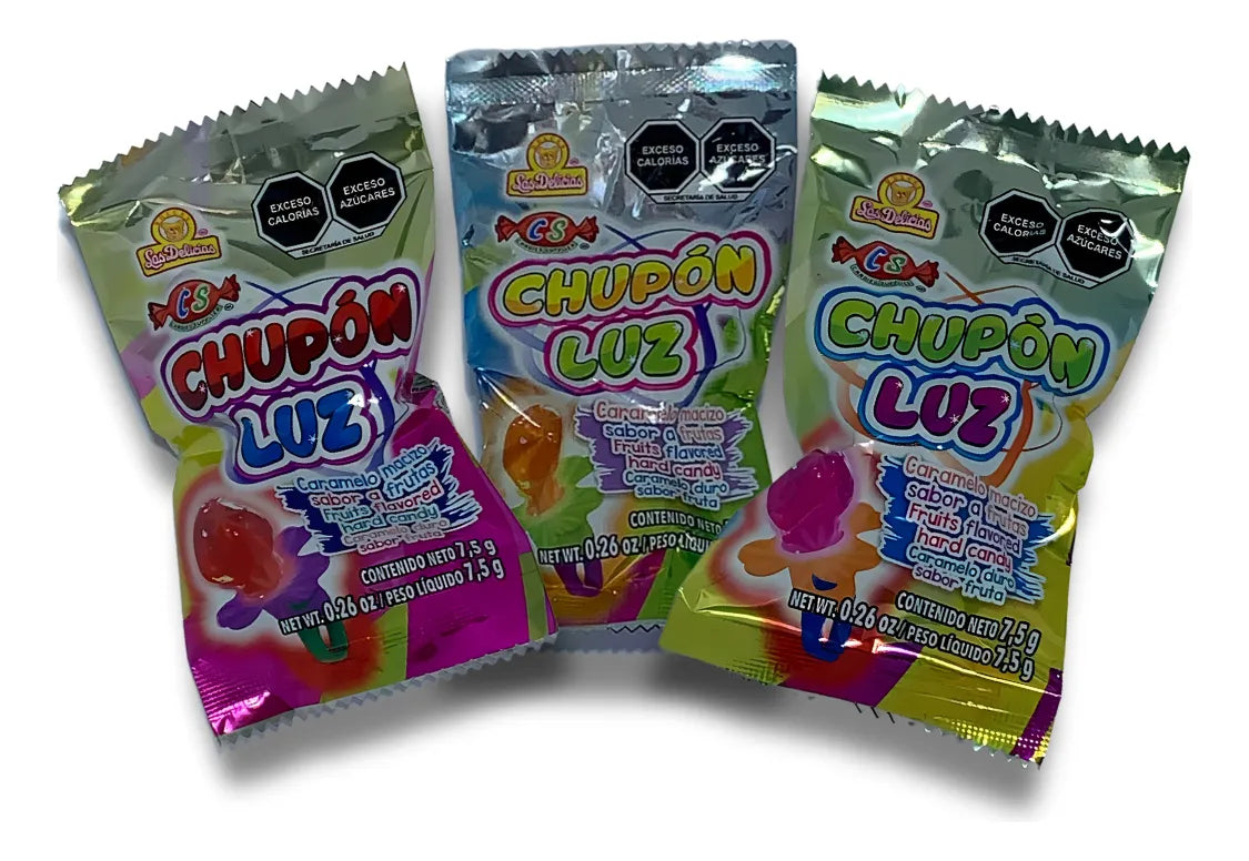 CHUPO LUZ CARAMELO MACIZO