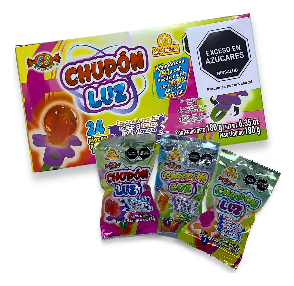 CHUPO LUZ DP *24 UNDS