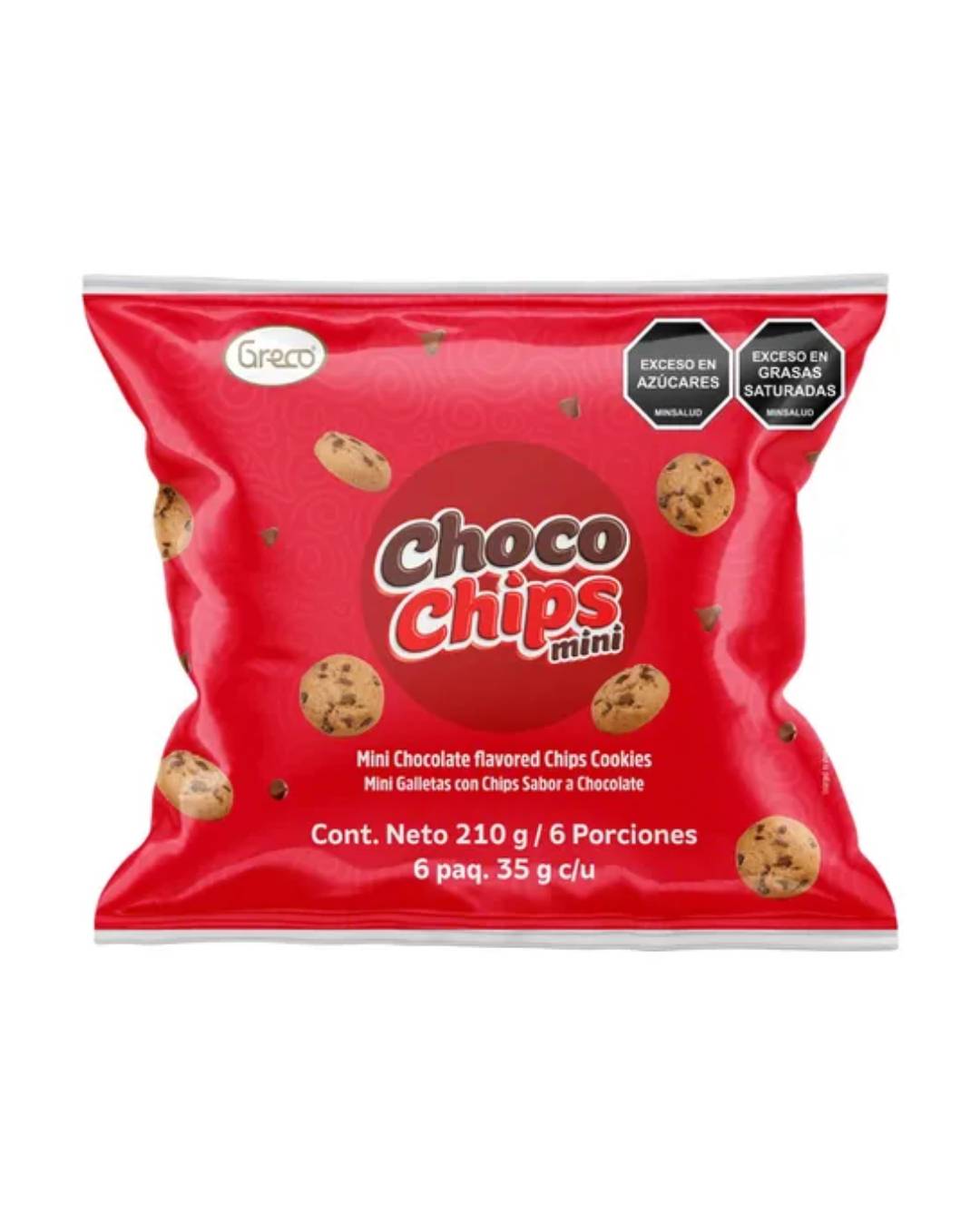 CHOCO CHIPS MINI ROJA *6