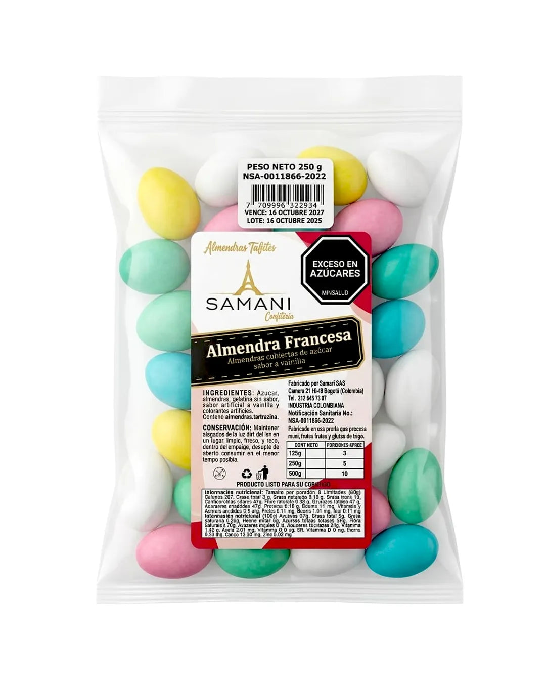 ALMENDRA FRANCESA SAMANI 250G