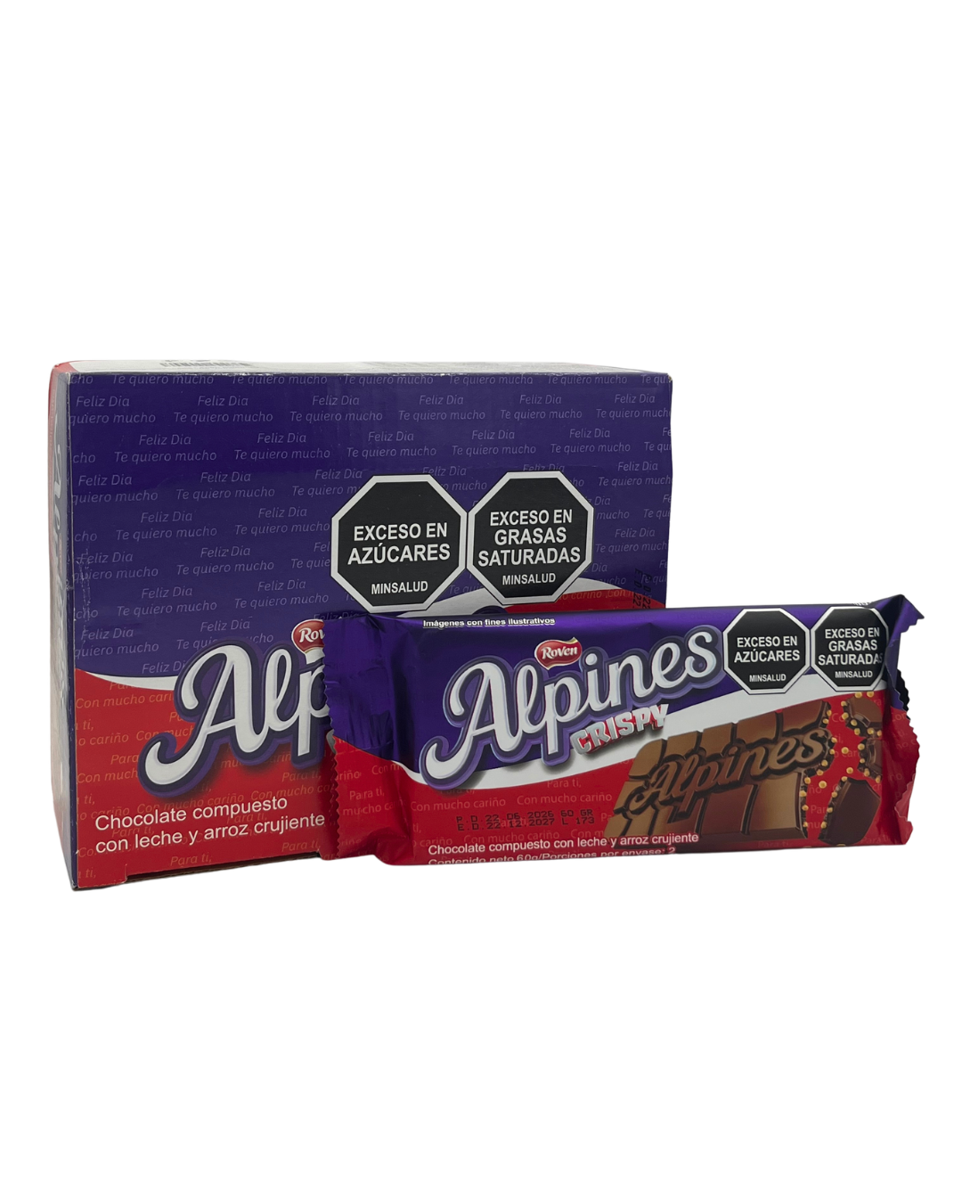 CHOCOLATINA ALPINES CRISPY DP *12