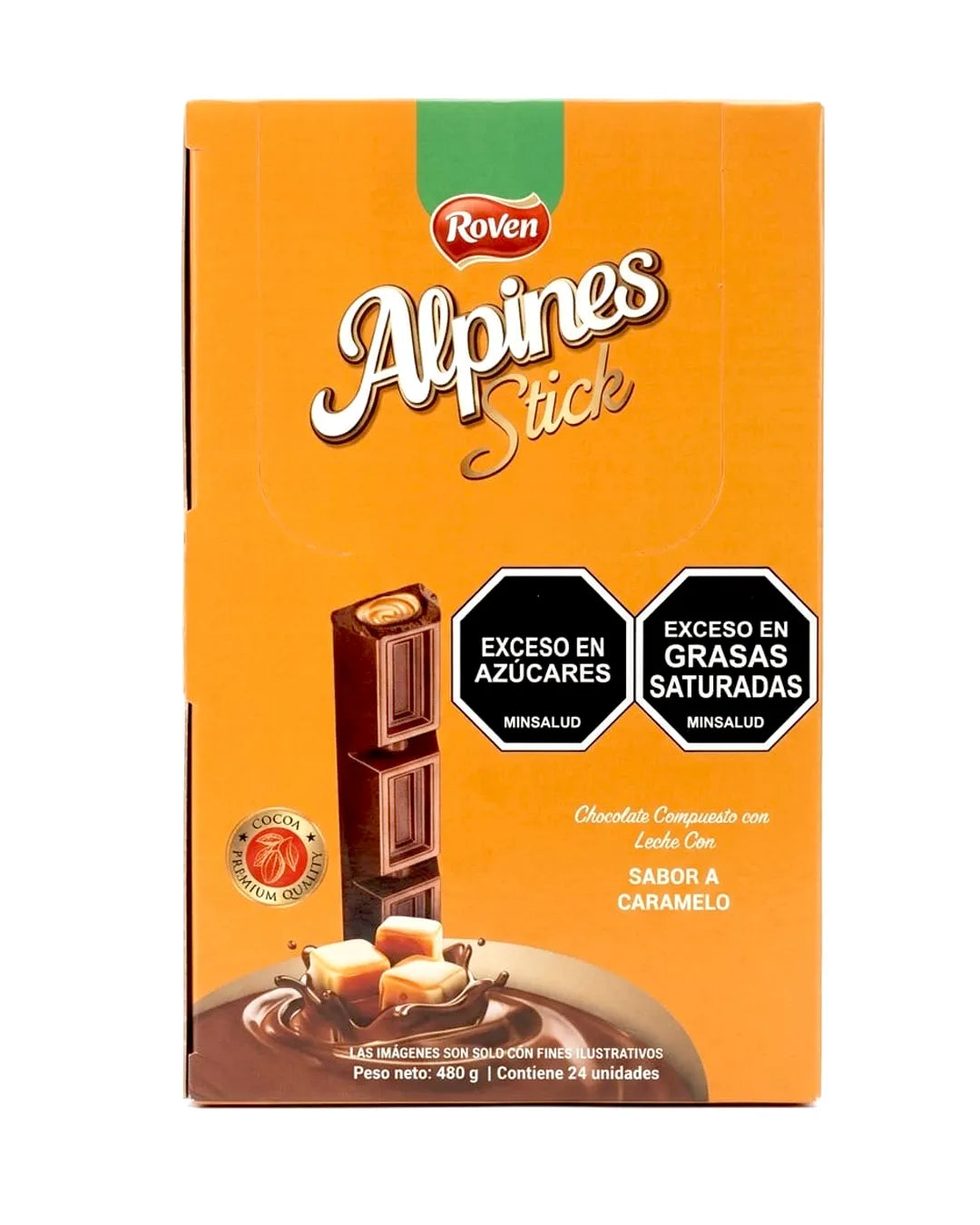 ALPINES STICK CARAMELO DISPLAY *24