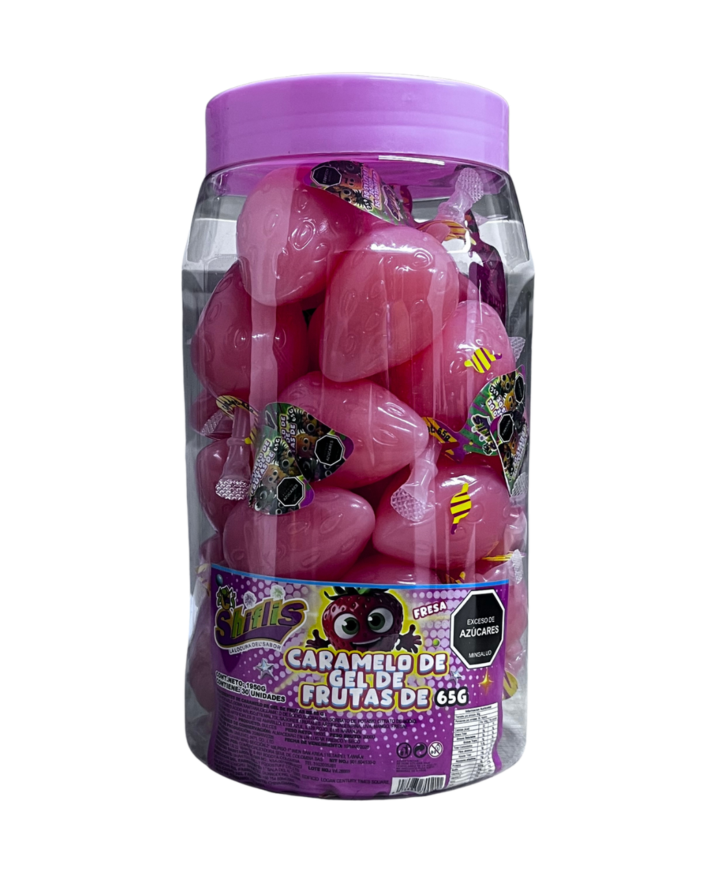 CARAMELO GEL DE FRUTAS TARRO *30