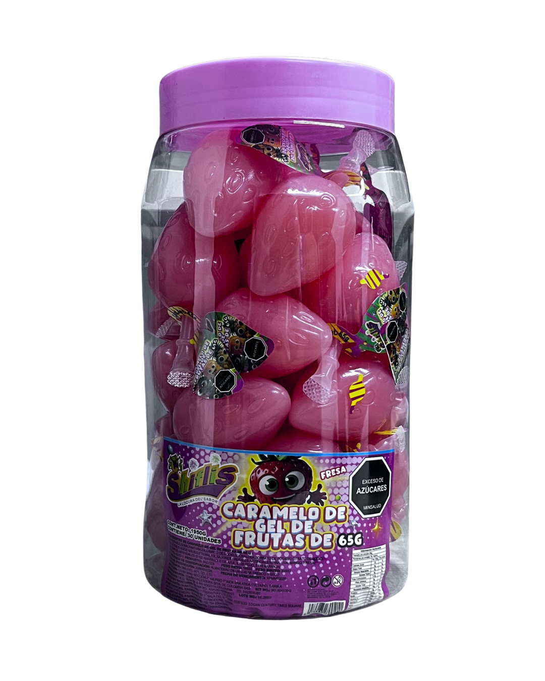 CARAMELO GEL DE FRUTAS TARRO *30