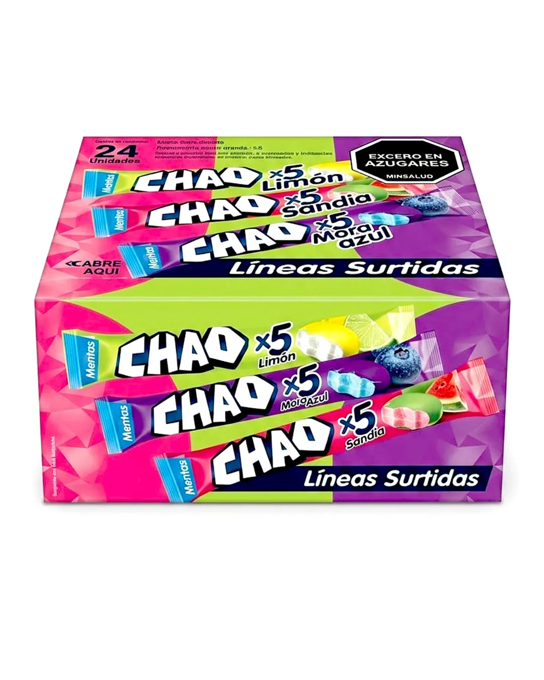 CHAO LINEA SURTIDO X5 DP *24 UNIDADES