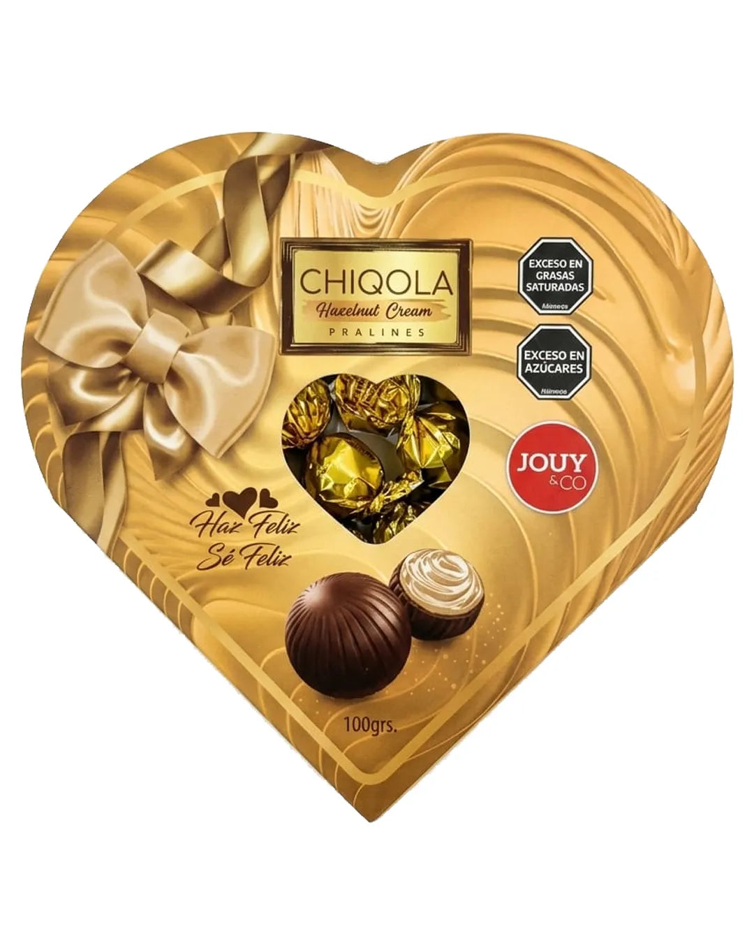 CHIQOLA  CORAZON HAZELNUT 100GR