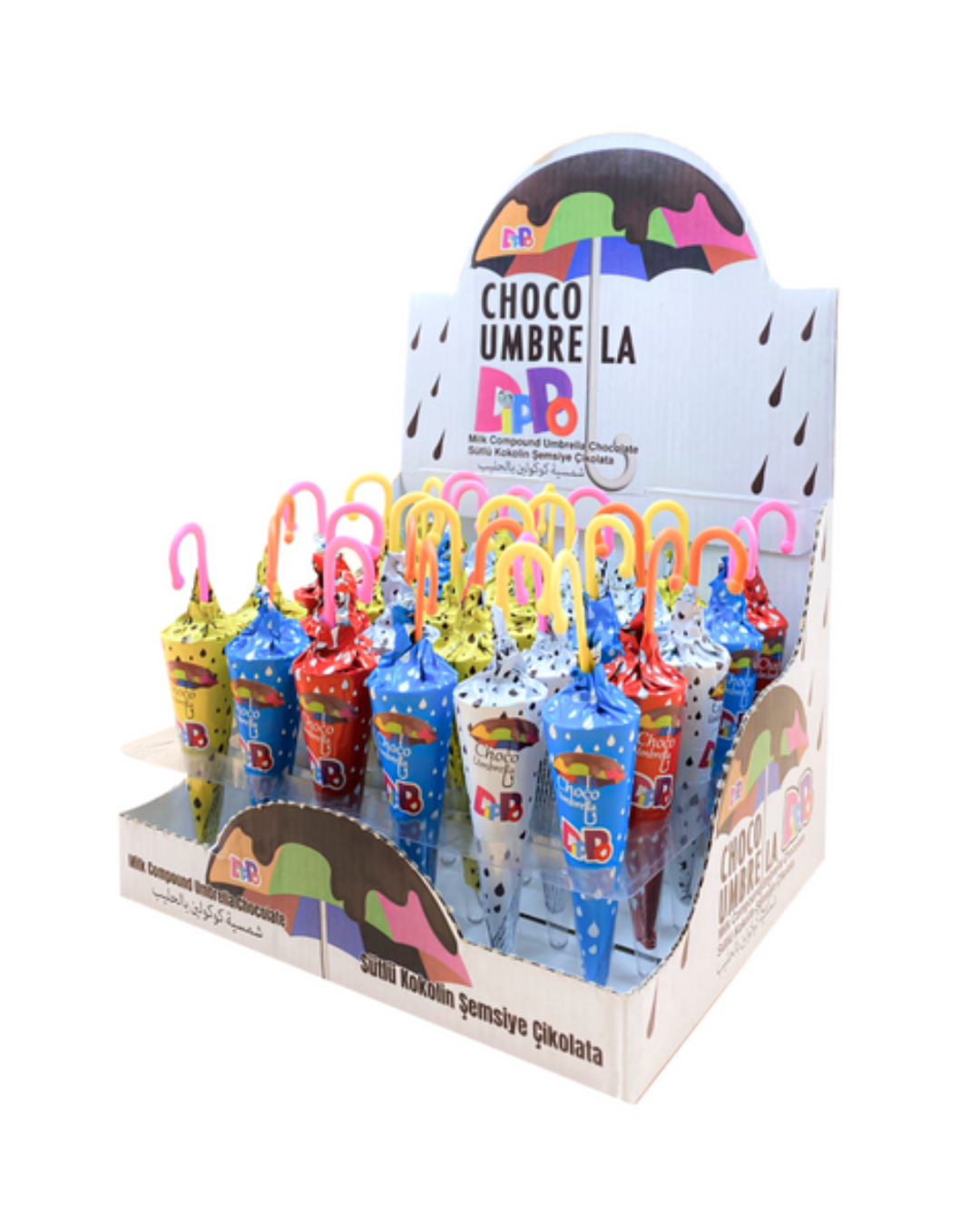 CHOCO UMBRELLA DIPPO DISPLEY *30