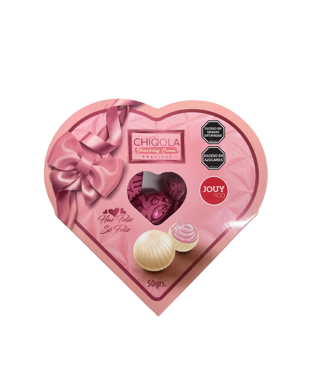 CORAZON MINI FRESA CHIQOLA 50GR