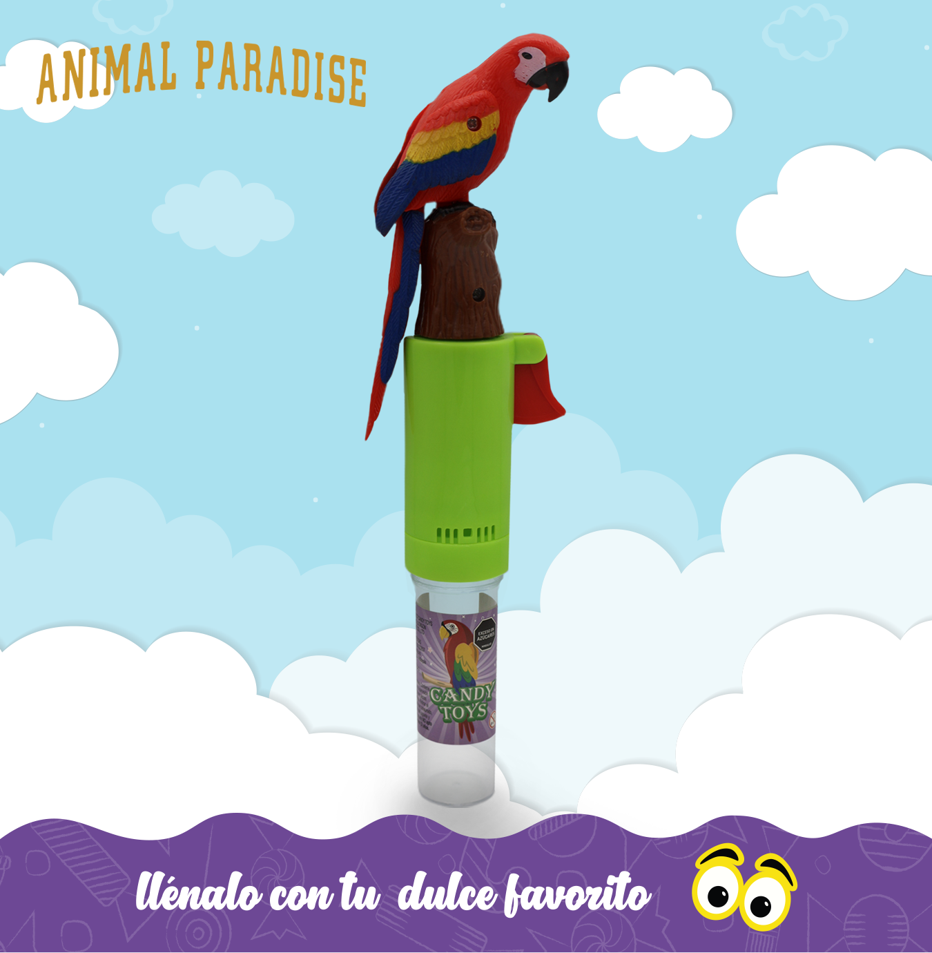 JUGUETE CANDY TOY PAJARO COLORES