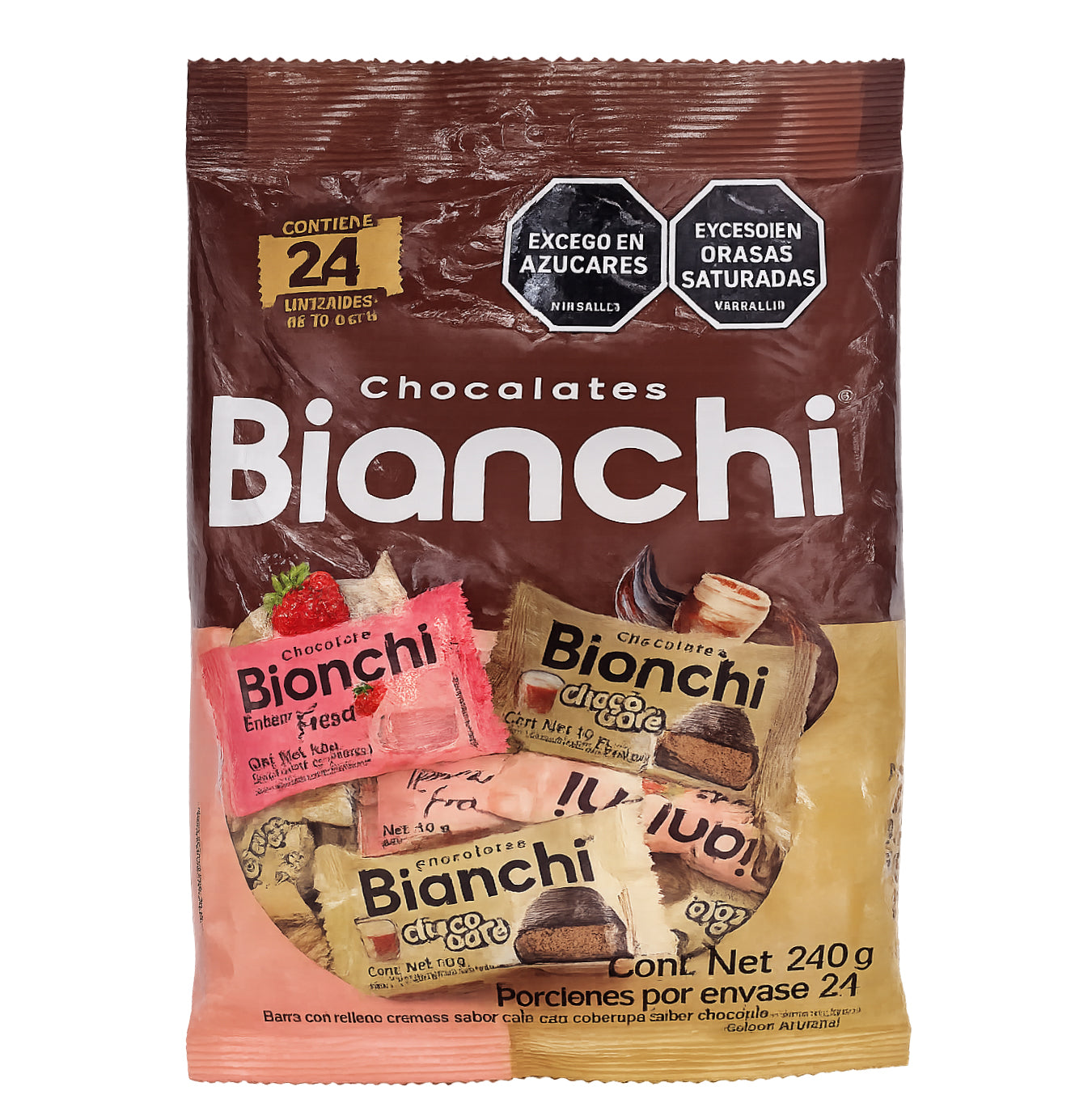 BIANCHI BARRITA FRESA Y CAFE PAQUETE *24