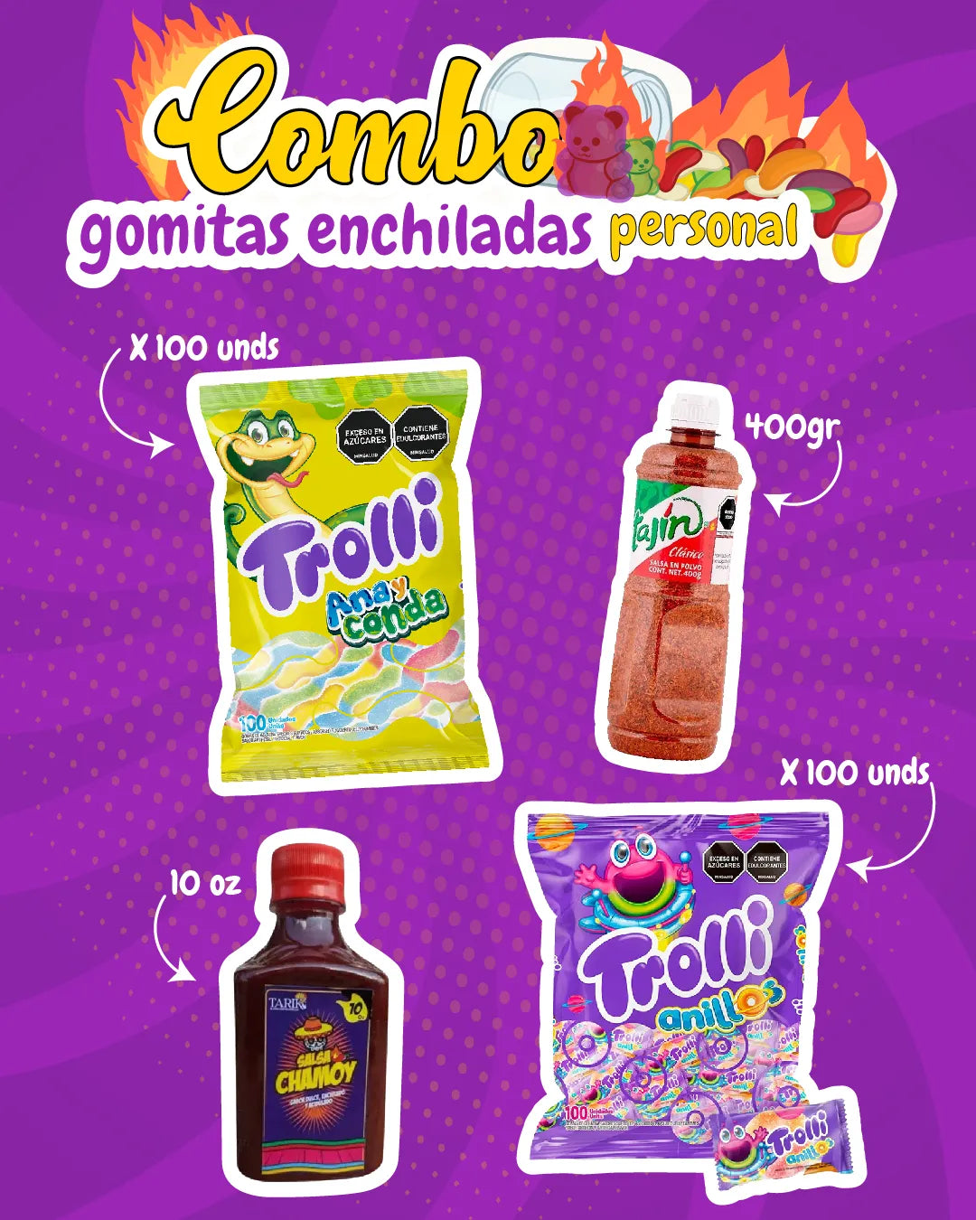 COMBO GOMITAS ENCHILADAS PERSONAL