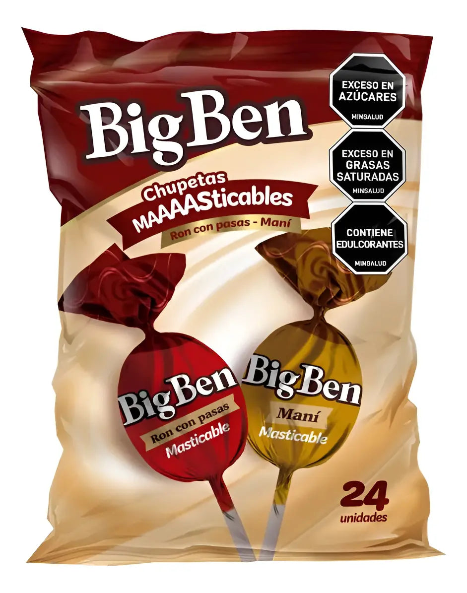 CHUPETA BIG BEN RON CON PASAS-MANI