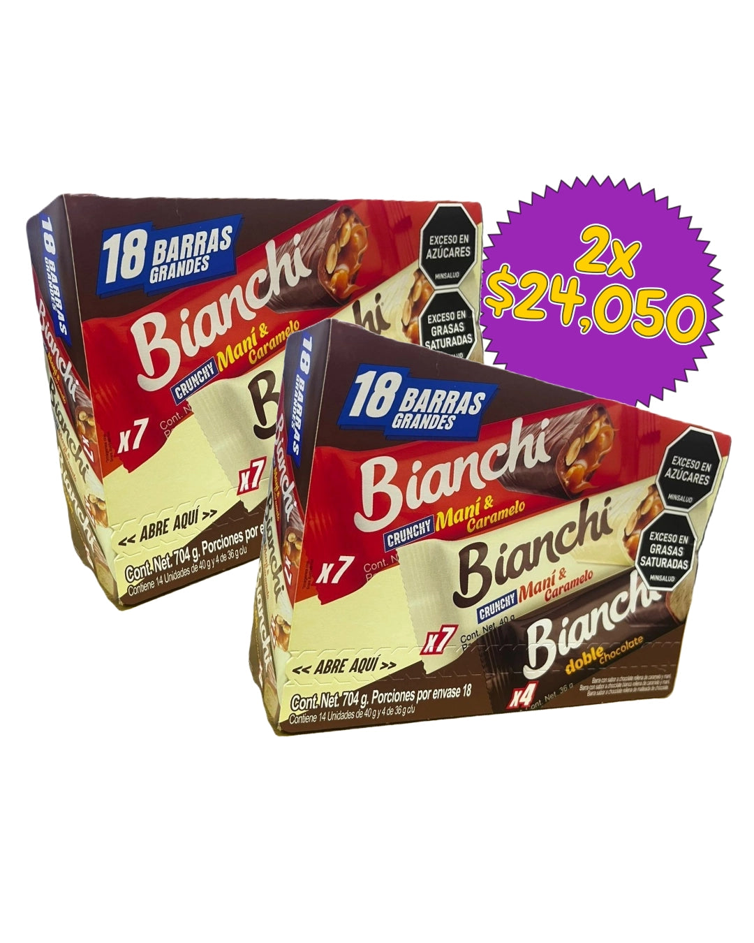 COMBO PROMO BIANCHI CHOCOLATINA X 2 DP