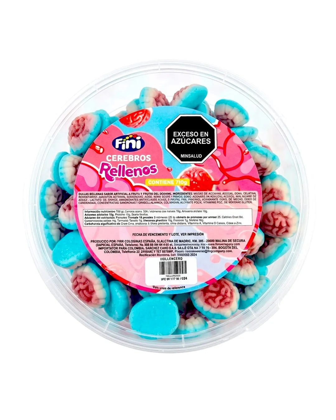 GOMAS RELLENAS CEREBROS EN TARRO 710GR
