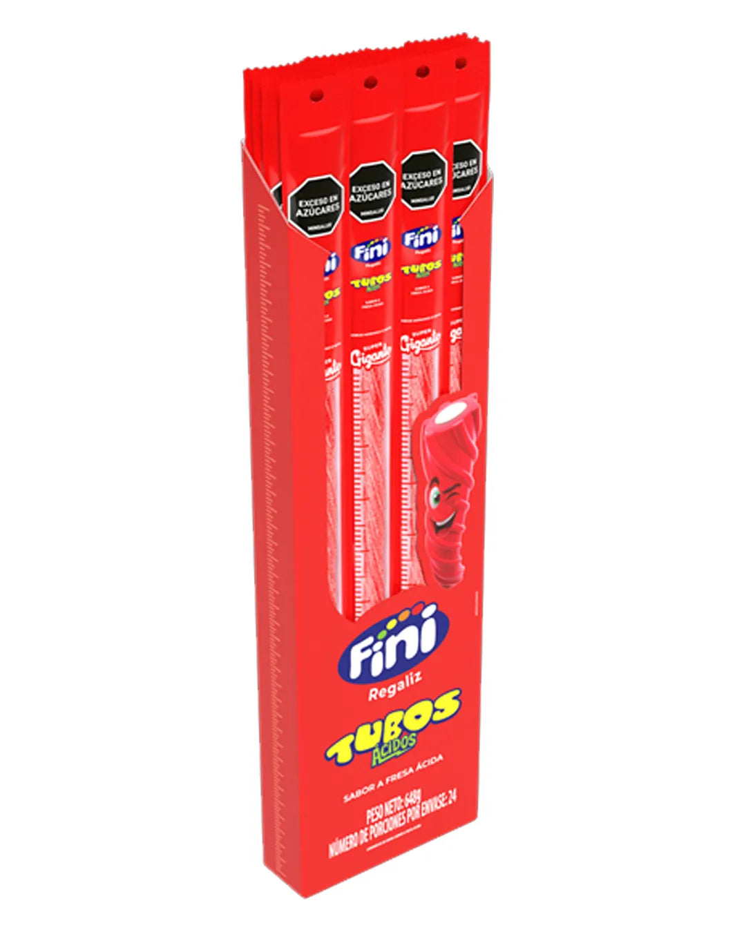 FINI TUBOS FRESA ACIDO DISPLEY *24