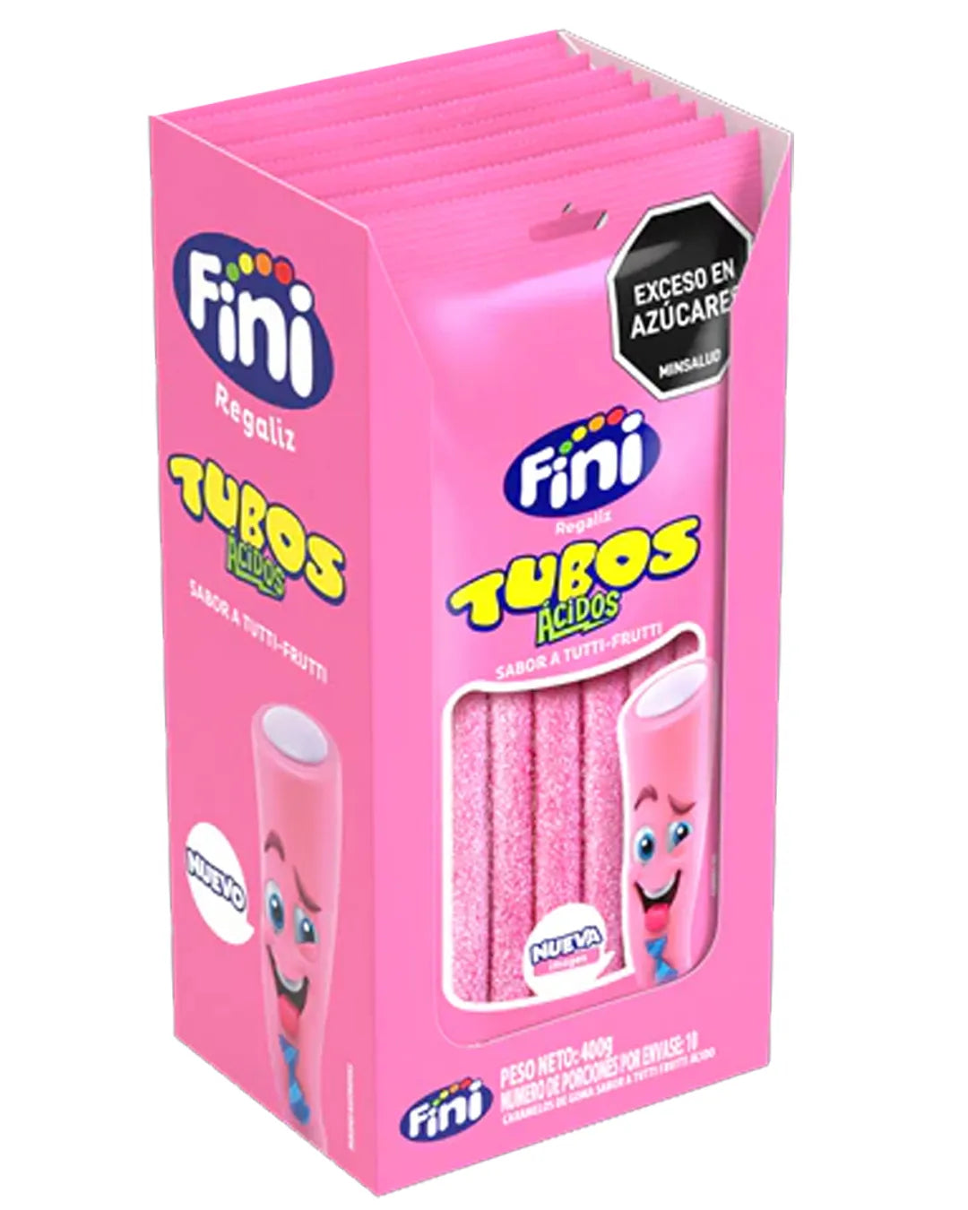 FINI TUBOS TUTTI FRUTTI DPx10 ROSADO
