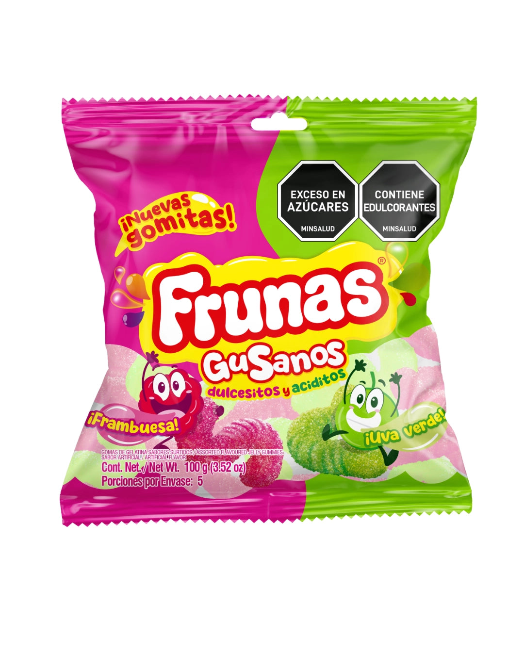 FRUNAS GOMAS GUSANOS 100GR