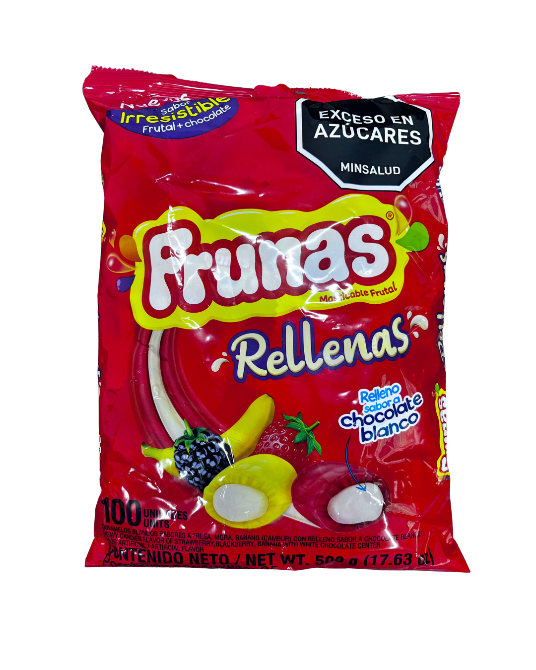 FRUNAS RELLENAS X 100 UND