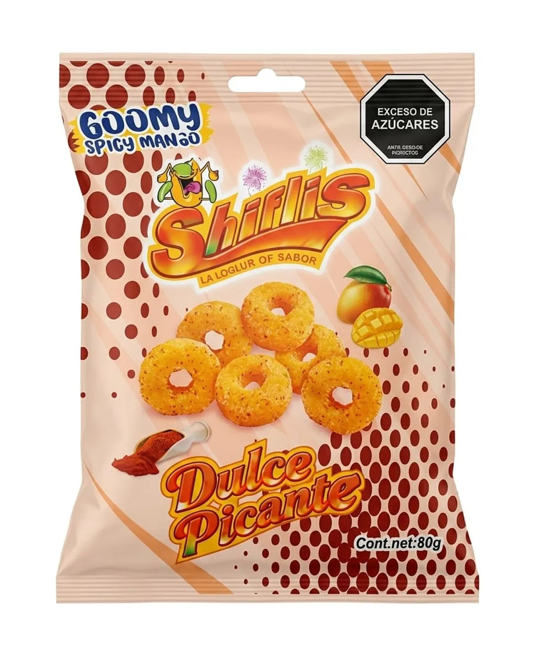 GOMA AROS DULCE PICANTE 80GR