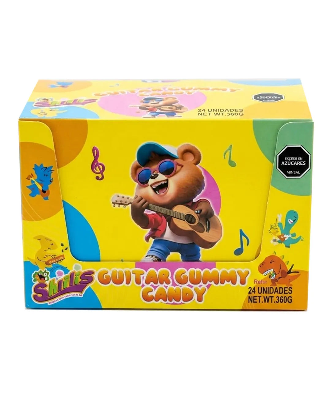 GUITAR GUMMY CANDY DISPLEY *24
