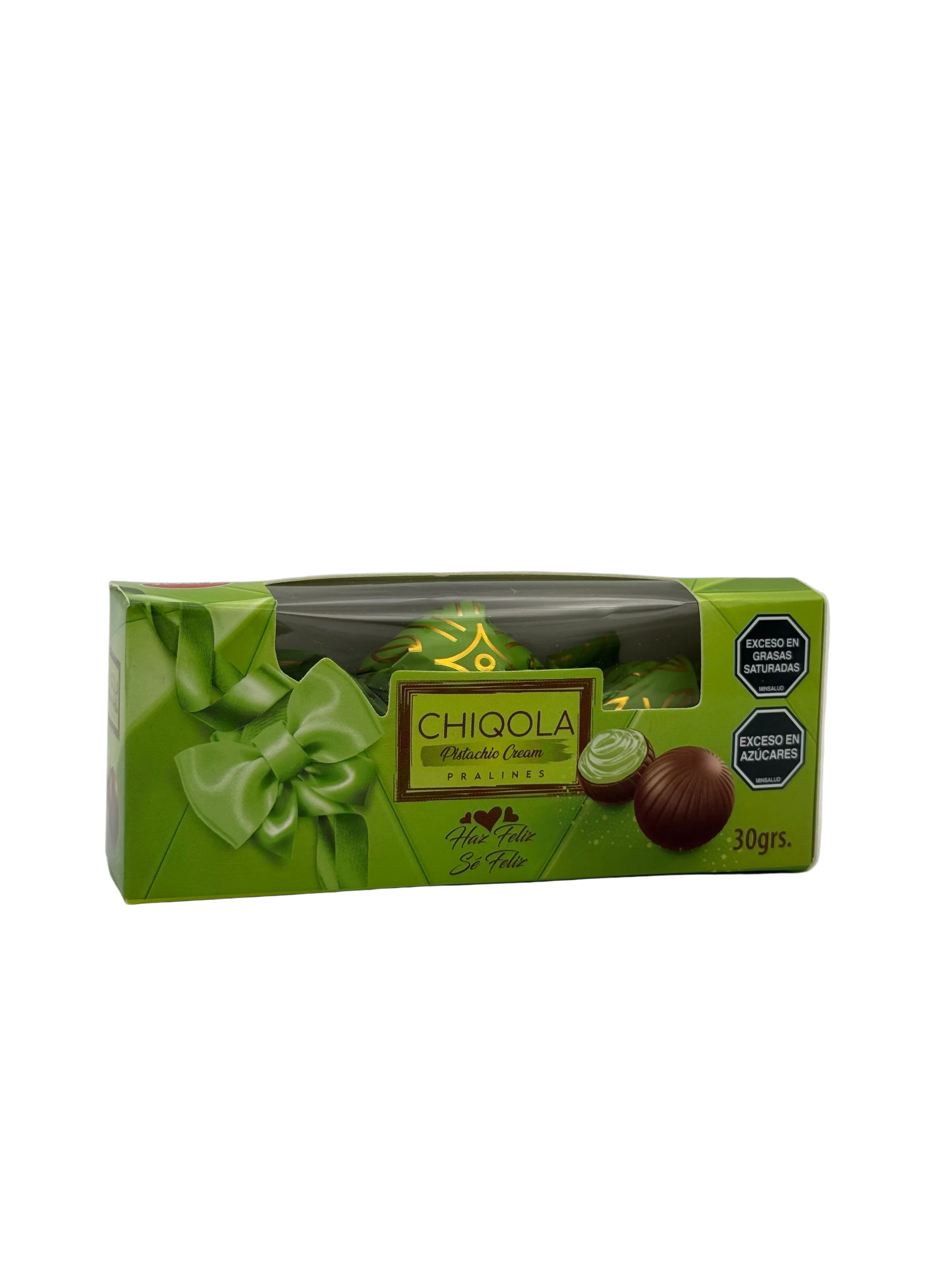 TRIPACK CHIQOLA PISTACHO 30GR