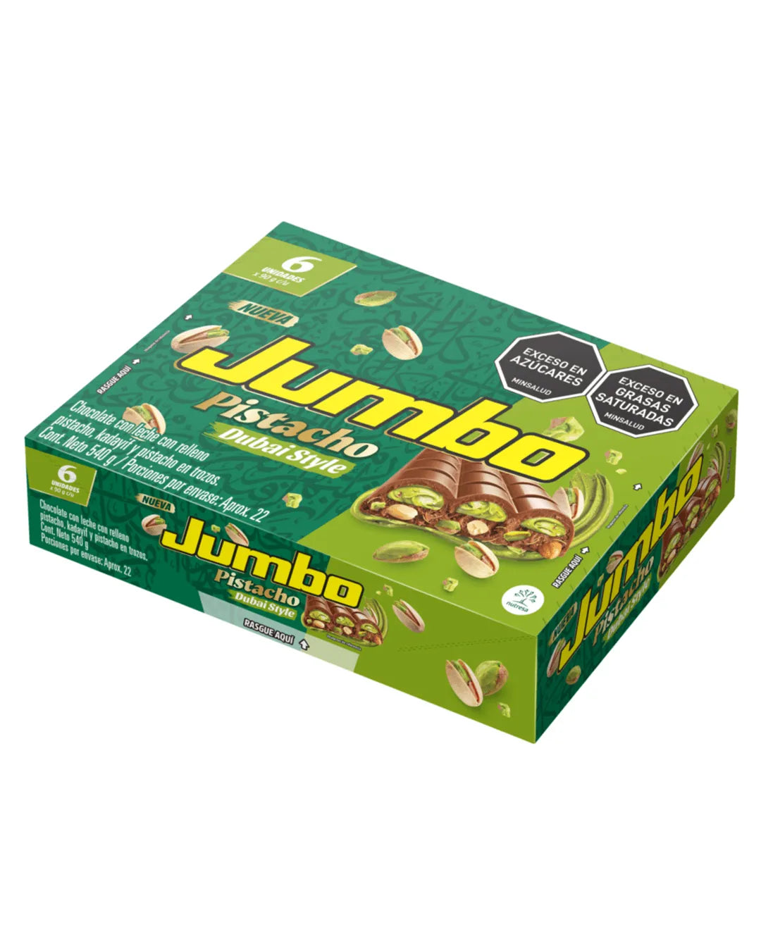 JUMBO PISTACHO DUBAI STYLE DP*6