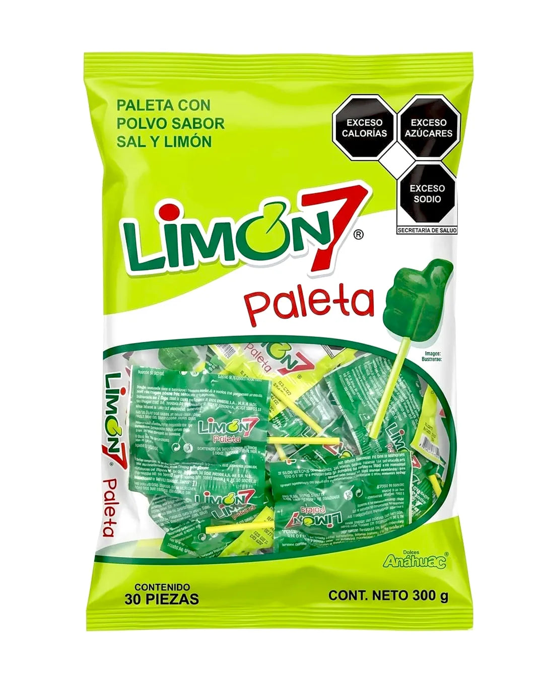 LIMON 7 PALETA  PAQ 30 UND