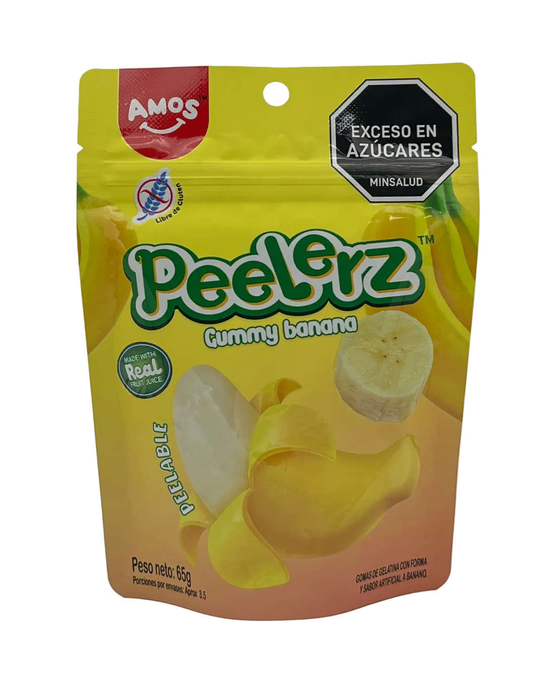 PEELERZ GUMMY SABOR A BANANA 65GR