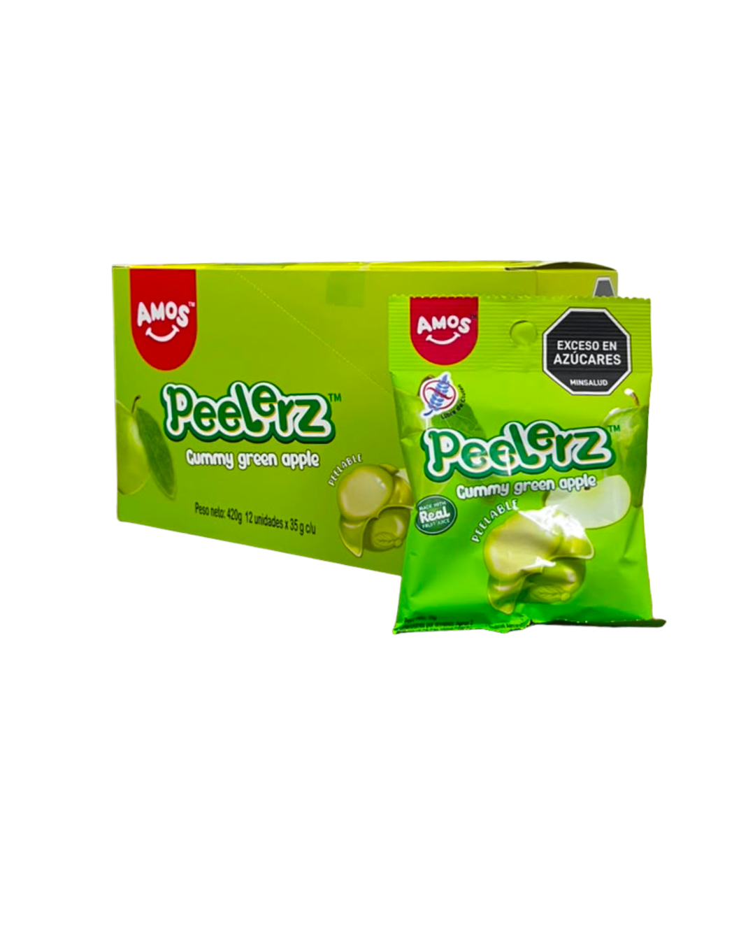 PEELERZ GUMMY GREEN APPLE DP*12