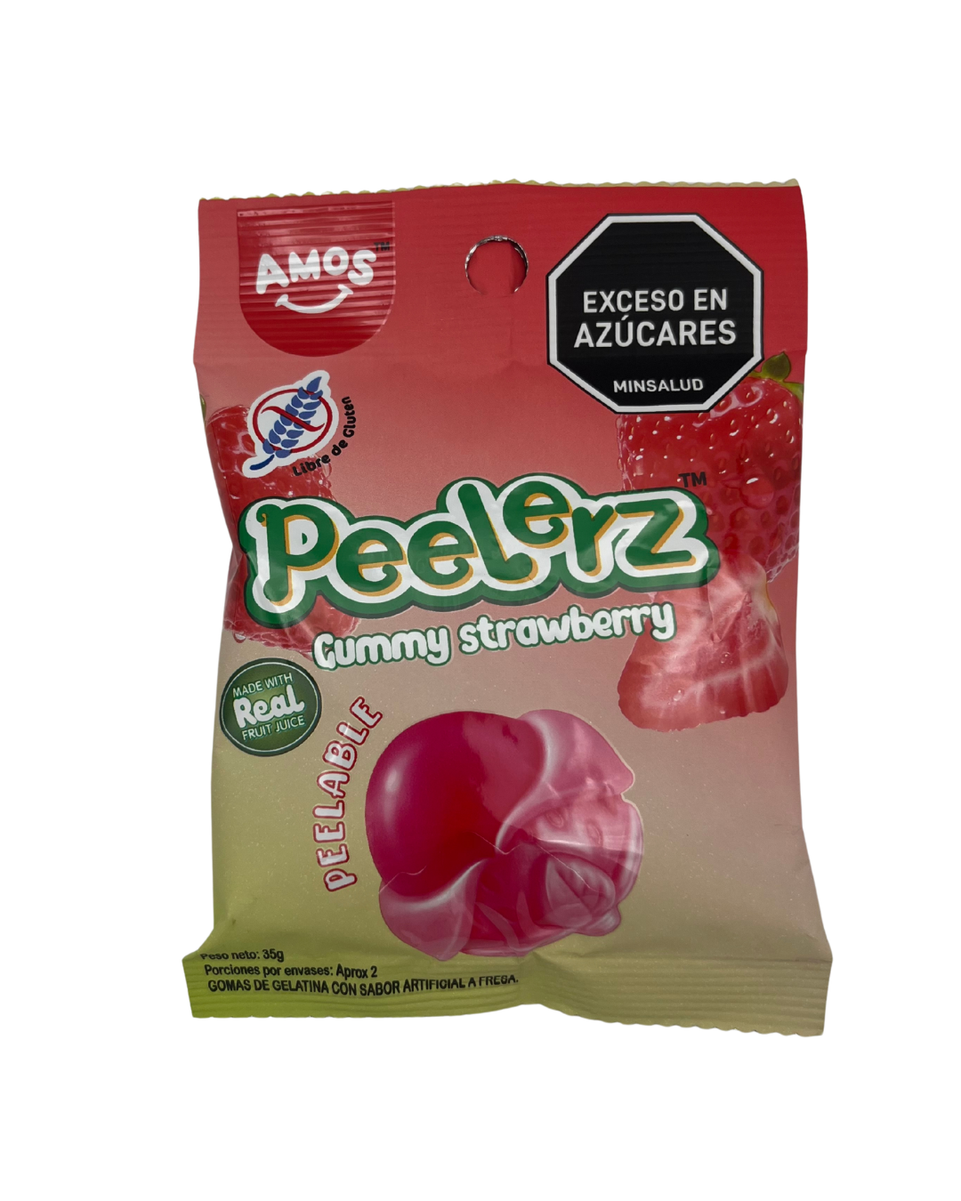 PEELERZ GUMMY STRAWBERRY 35 GR