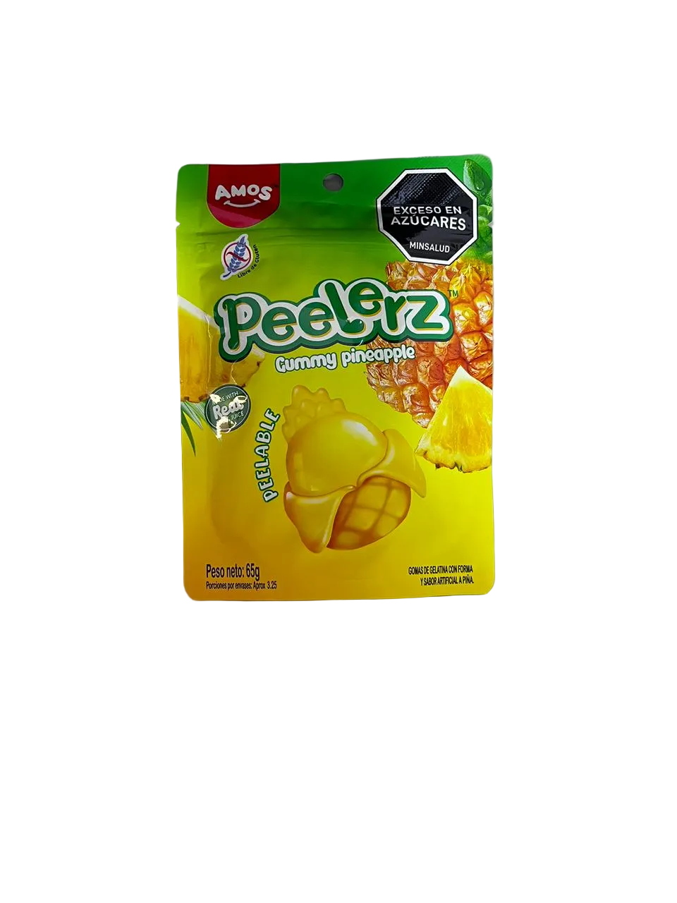 PEELERZ GUMMY PINEAPPLE PIÑA 65GR