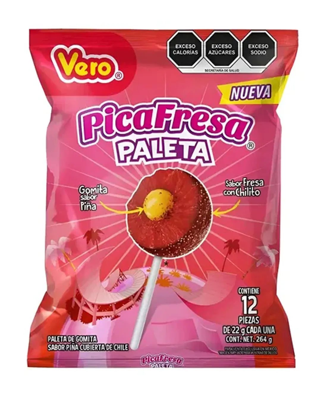 PICA FRESA PALETA*12 UNIDADES