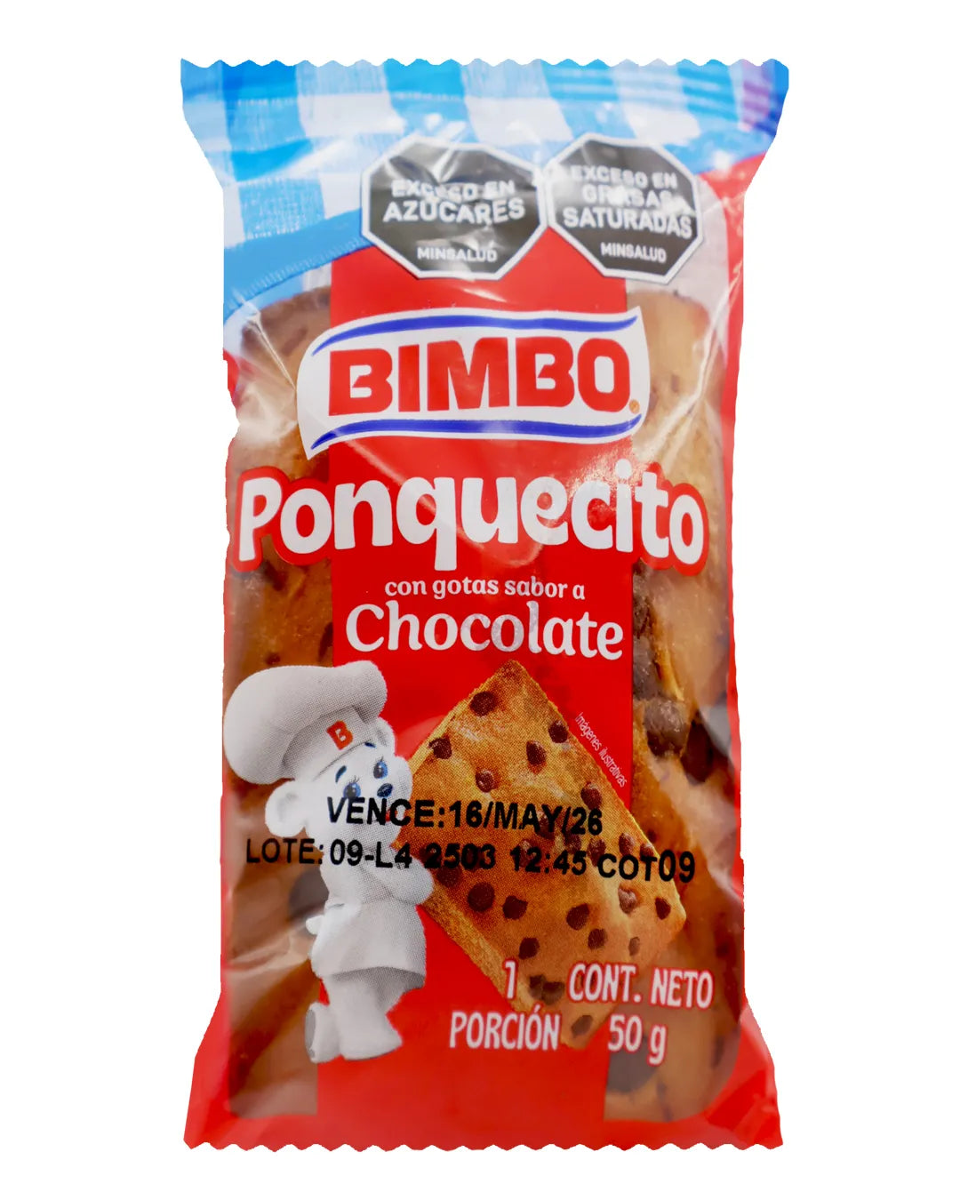 PONQUESITO CON GOTAS DE CHOCOLATE 50GR