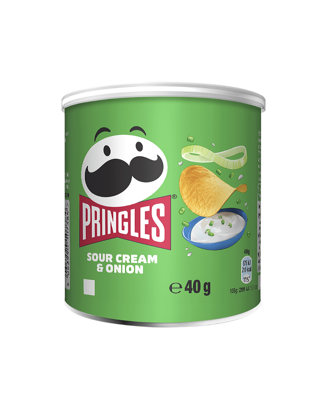 PAPAS PRINGLES SABOR SOUR CREAM Y ONION 40GR